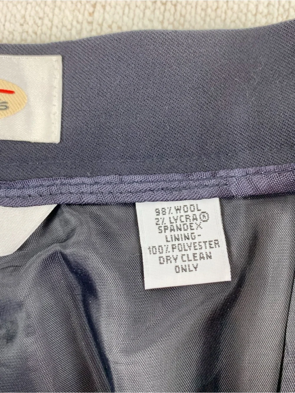 Talbots high waist pleated front stretch wool Dress pants Trousers tapered